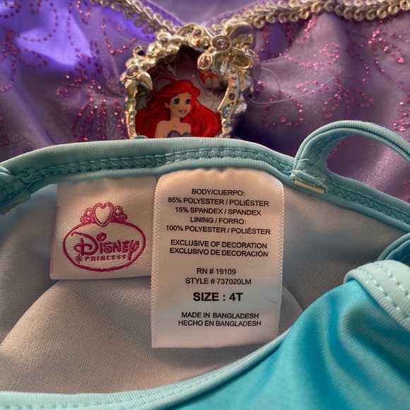 Sz 4T Disney princess Ariel 2pc swimsuit - Picture 2 of 5